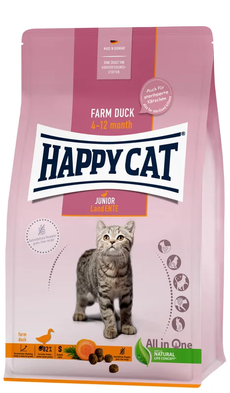 HappyCat Cat Junior Grainfree Anka - 4 kg