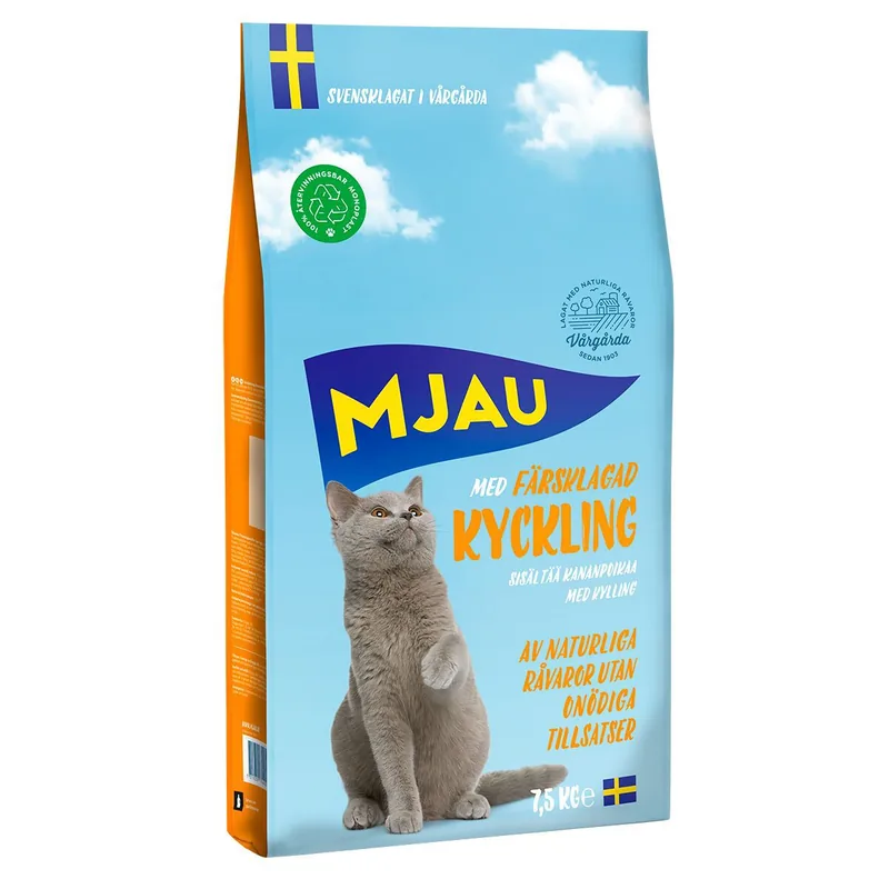 Mjau Kyckling Torrfoder till Katt