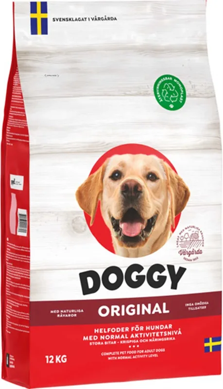 Doggy Original Torrfoder för hund - 12 kg