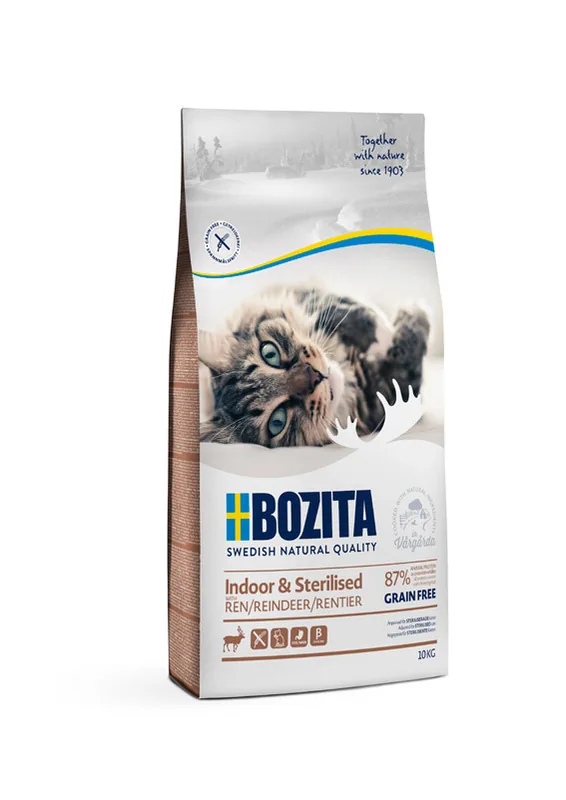 Bozita Indoor & Sterilised Grain Free Kattfoder - 10 kg