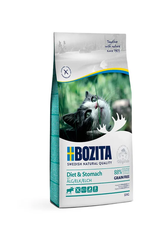 Bozita Diet & Stomach Grain Free Elk Kattfoder - 10 kg