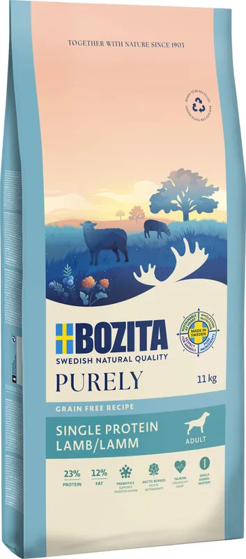 Bozita Purely Adult Lamb Hundfoder - 11 kg