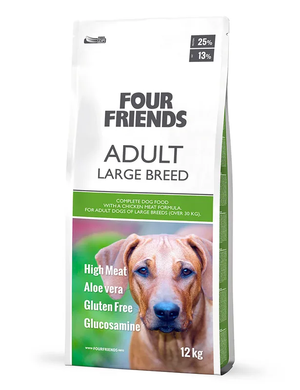 FourFriends Adult Large Breed Hundfoder - 12 kg