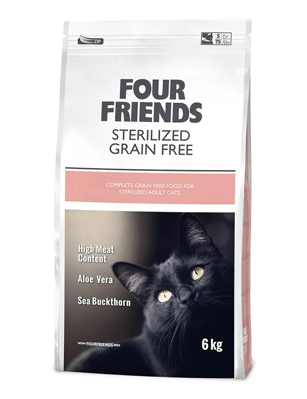 FourFriends Sterilized Grain Free Kattfoder - 6 kg