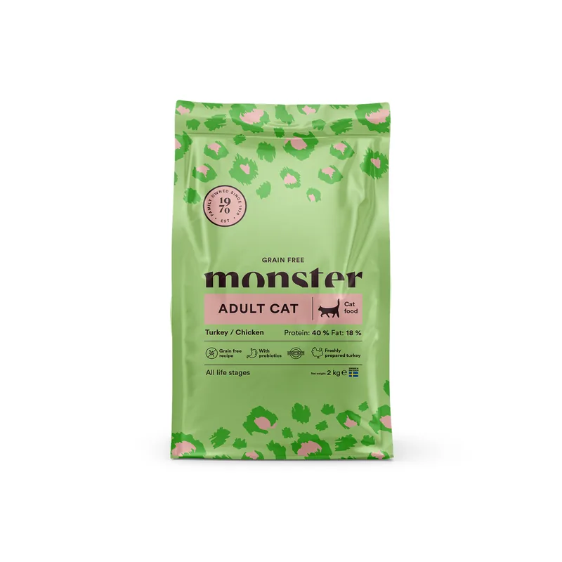 Monster Grain Free Adult Chicken & Turkey Kattfoder - 6 kg