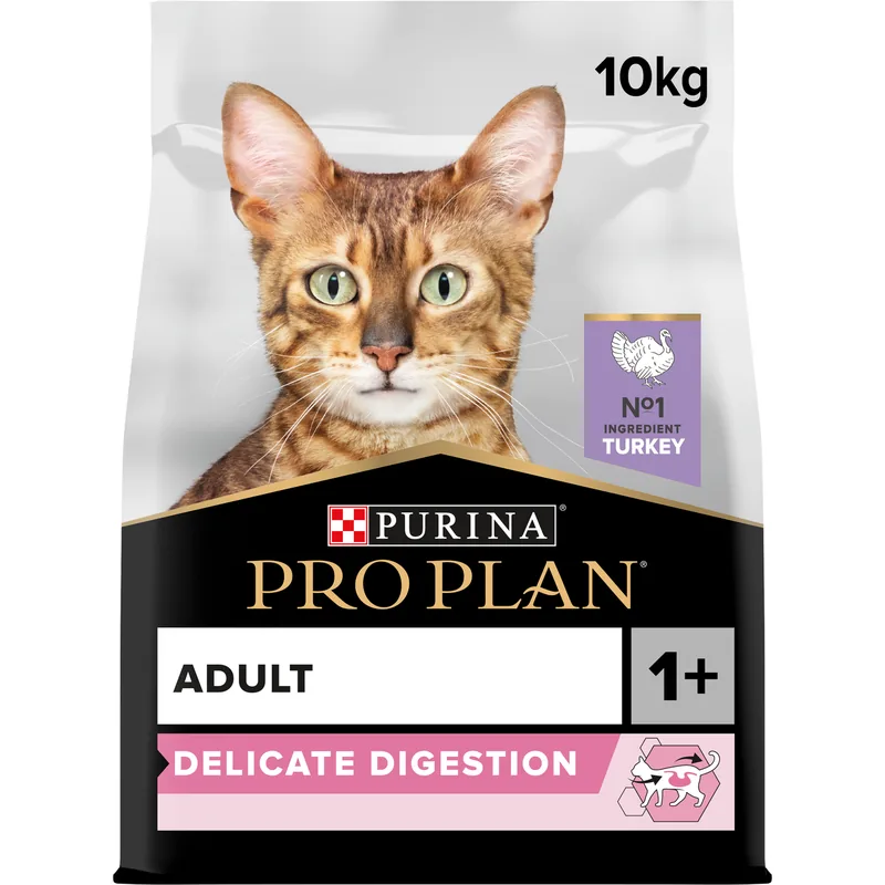 Purina Pro Plan Adult Delicate Digestion Kalkon för katt - 10 kg