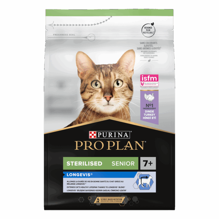 Purina Pro Plan Cat Sterilised Senior 7+ Kalkon 3 kg