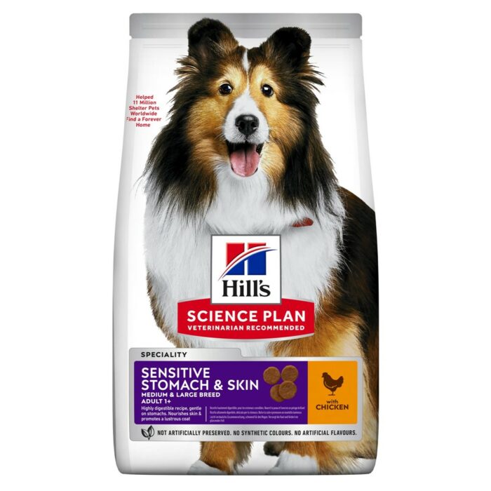 Hills Science Plan Canine Sensitive Stomach & Skin Chicken 12kg