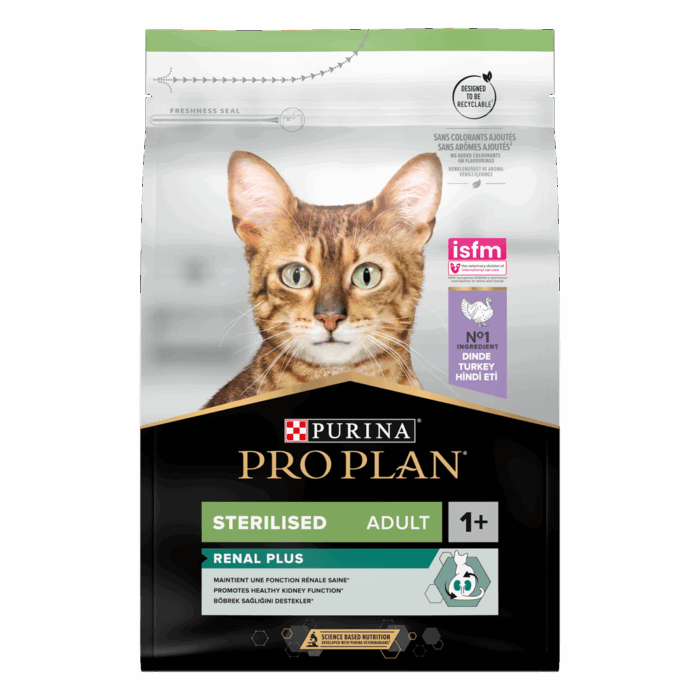 Purina Pro Plan Cat Sterilised Renal Plus med Kalkon 1,5 kg