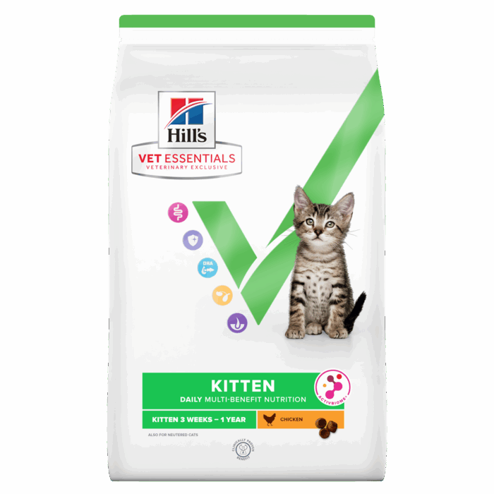 Hills Vet Essentials Kitten Multicare Growth ActiveBiome+ Chicken 1,5 kg