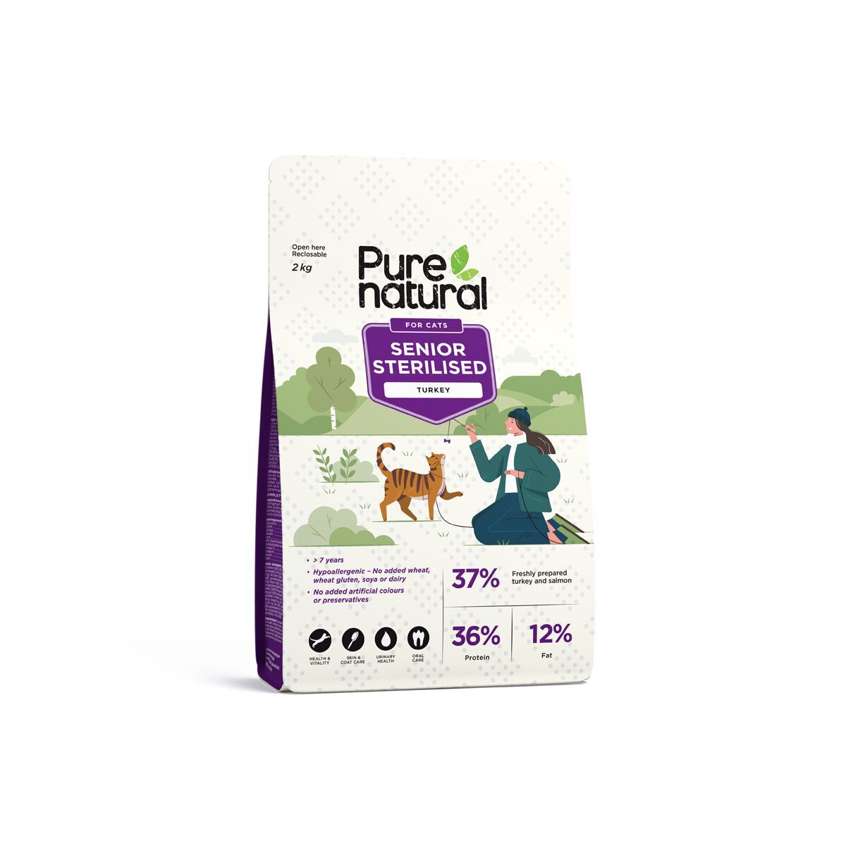 Purenatural Cat Senior Turkey 2 kg