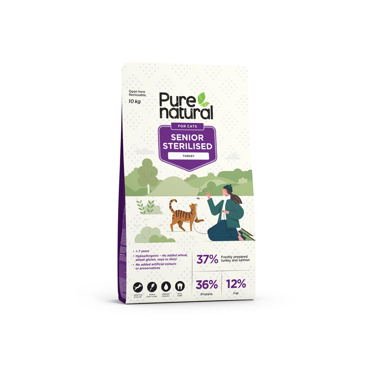 Purenatural Cat Senior Turkey 10 kg