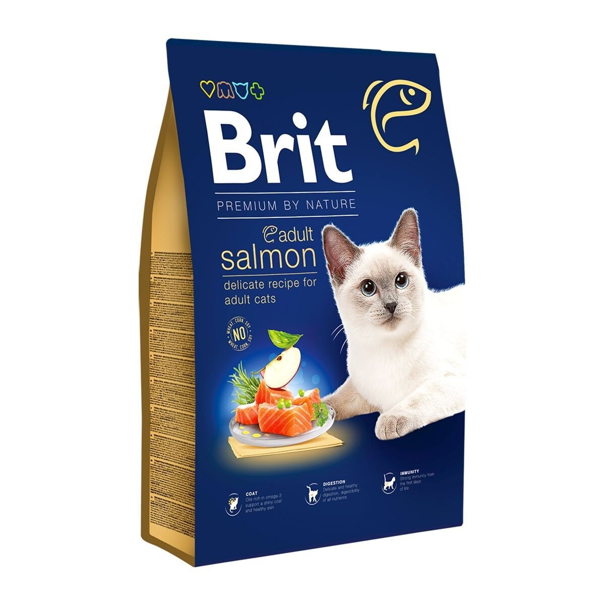 Brit Premium By Nature Cat Adult Salmon 1,5 kg