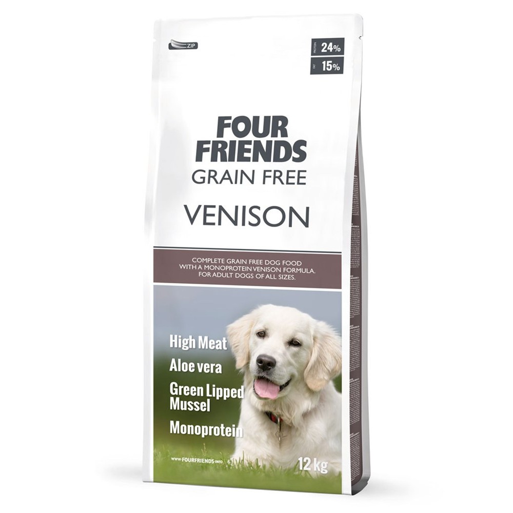 FourFriends Dog Grain Free Venison 12 kg
