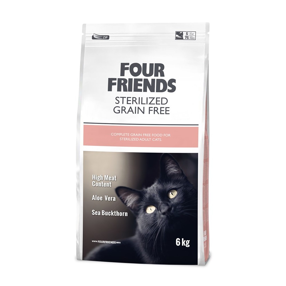 FourFriends Cat Grain Free Sterilized 6 kg