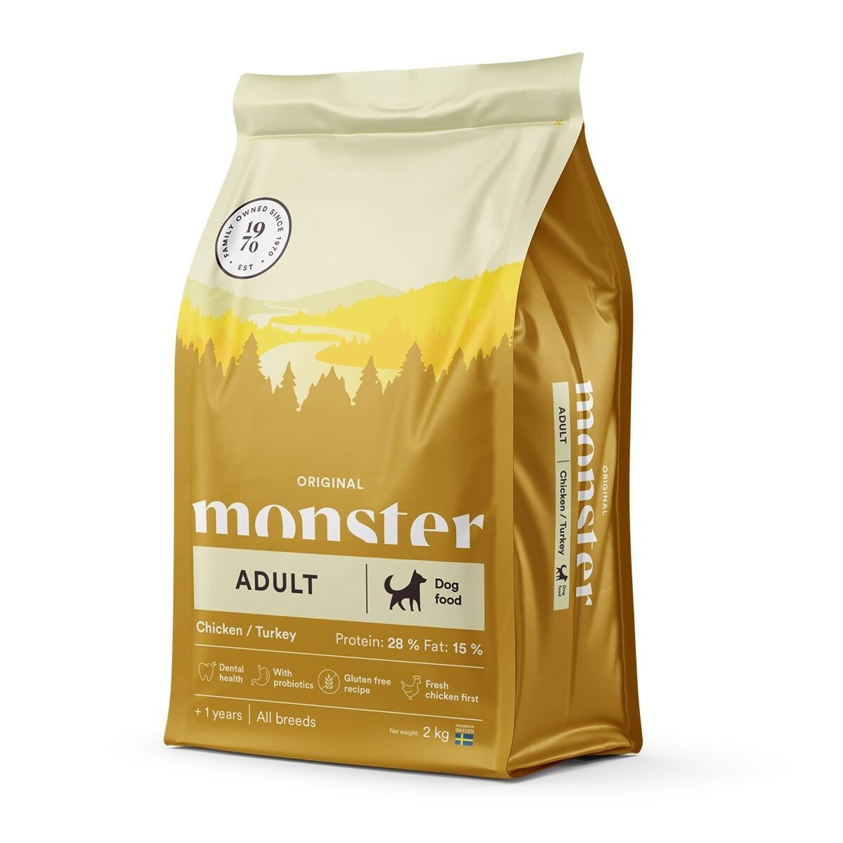 Monster Dog Adult All Breed Chicken & Turkey 2 kg